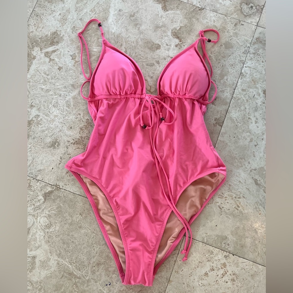 Jcrew pink one piece swimsuit size 16